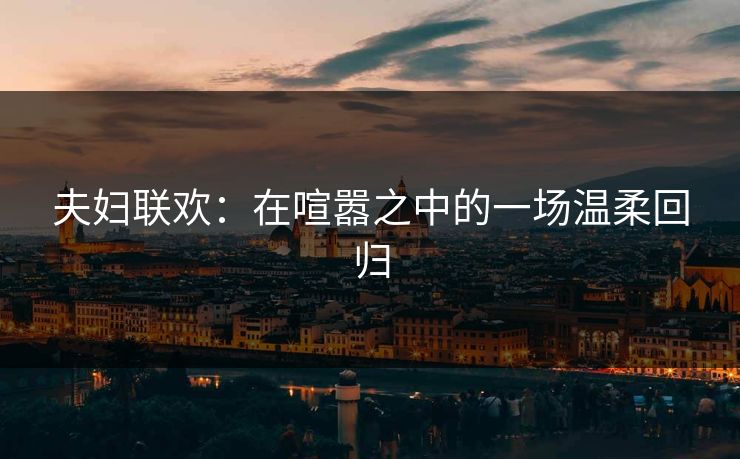 夫妇联欢:在喧嚣之中的一场温柔回归 夫妇联欢:在喧嚣之中的一场温柔回归